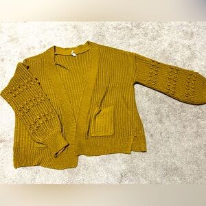 Mustard cardigan
